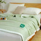 Washable Raw Cotton Summer Cooling Quilt Sage duvet cover - EX-STOCK CANADA