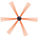 30 Feet Chimney Sweep Kit, W 9 Reinforced Nylon Flexible Rods, Ergonomic Chimney Cleaning Brush, 360-Degree Brush Chimney Cleaner, Rich Accessories For Fireplace Flue Home Use Fits Most Pipes EX-STOCK