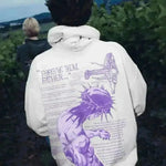 Sudadera de sudadera con capucha de gran tamaño para hombres Hip Pop Streetwear