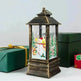 Christmas Candles Light Led Snow Deer Lantern Light Vintage Castle Santa Snowman Hanging Lantern Lamp New Year Party Decoration - EX-STOCK CANADA