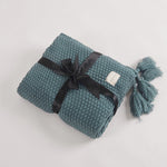 Fringed Knitting Blanket Wool Blanket EX-STOCK Canada 
