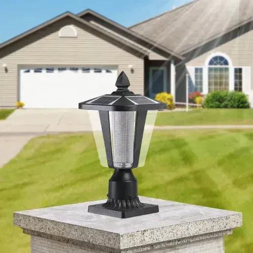 Solarsäulen-Scheinwerfer mit dimmbaren LEDs 1-Pack