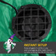 Outsunny 4ft Inflatable Halloween Decoration, Lighted Window Sticker Ghost In Hat, Blow Up Outdoor LED Yard Display, Waterproof - EX-STOCK Canada