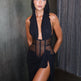 Schwarzes Abend-Maxikleid XS bis XL