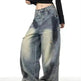 Splash Ink Ripped Machete Baggy Jeans Pant For Women Loose-fitting Wide-leg Trousers - EX-STOCK CANADA
