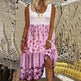 Casual Summer Boho Dress Floral Sleeveless Midi Dress EX-STOCK