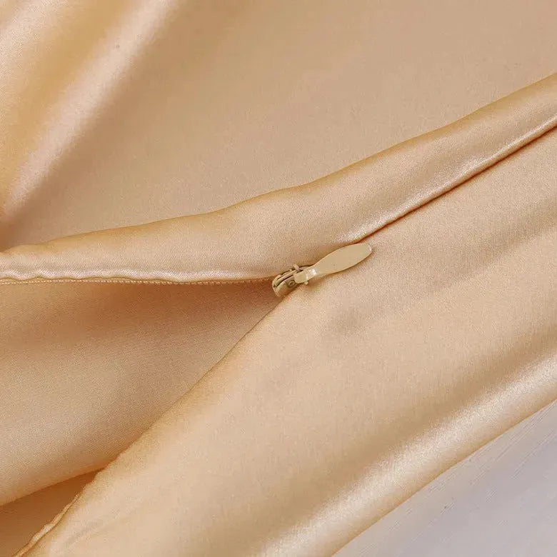Pillowcase Satin Solid Color Simulation Silk Single Pillowcase Ice Silk Pillowcase - EX-STOCK CANADA