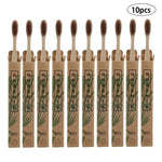 10pcs  Bamboo toothbrushes - EX-STOCK CANADA