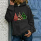 Merry Christmas tree Cashmere hoodie sweater loose top - EX-STOCK CANADA