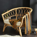 Fringed Knitted Small Blanket Napping Blanket Sofa Blanket EX-STOCK Canada 