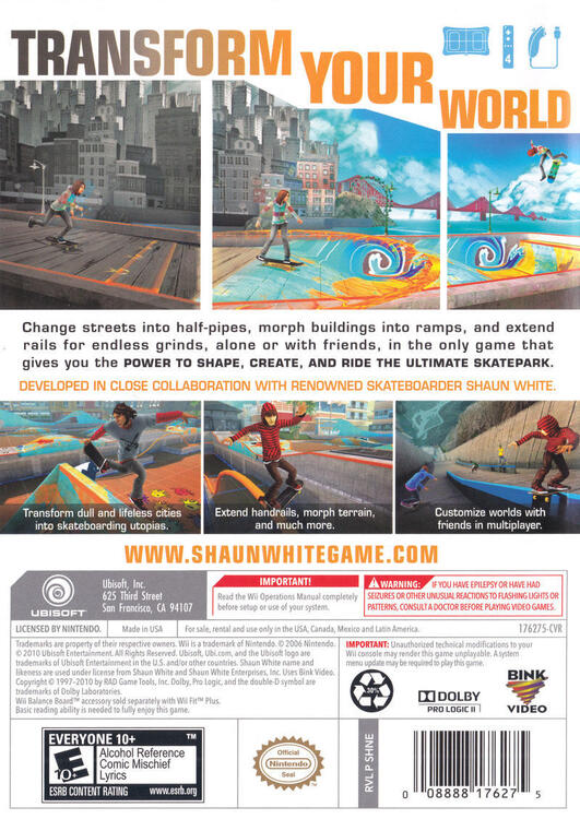 Shaun White Skateboarding 