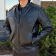 Unik International Men's Reflective Stripe Motorcycle Jacket 