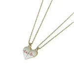 Heartbeat Magnetic Heart Checklace Love Pareja Jewelry