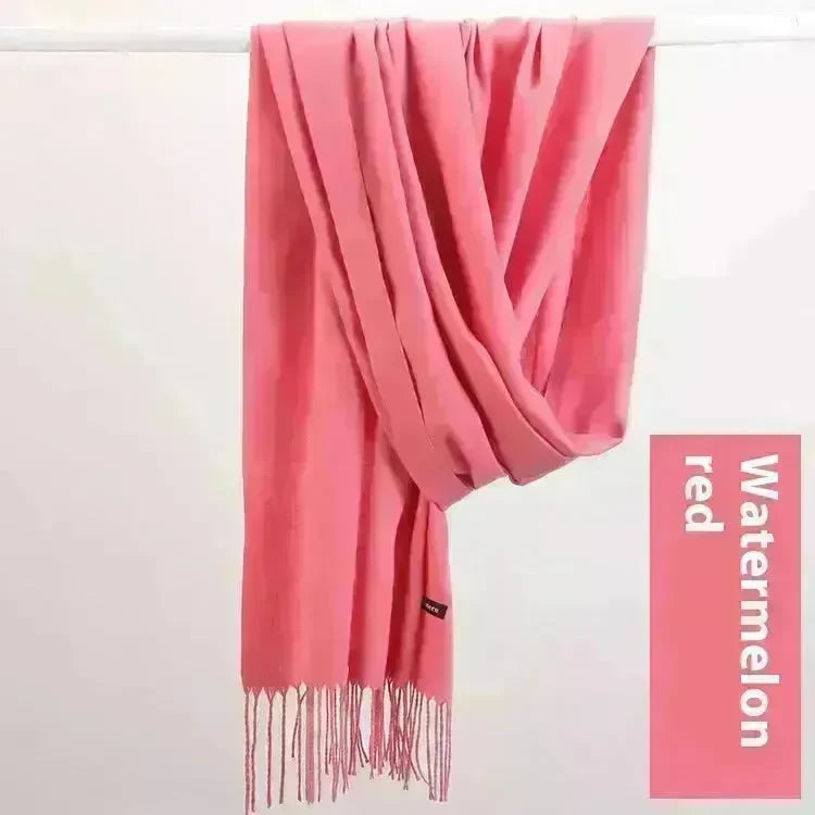 Pure Color Warm Keeping Scarf All-match Cashmere Shawl - EX-STOCK CANADA