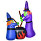 Outdoor Yard Colorful 5.5ft Blow Up Inflatable Halloween Two Old Witch And Magical Potions Decoration With LED For Indoor Outdoor House Party Display EX-STOCK Canada 