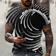 Men's Black Tech 3D Printed Short Sleeve T-Shirt  EX-STOCK CANADA