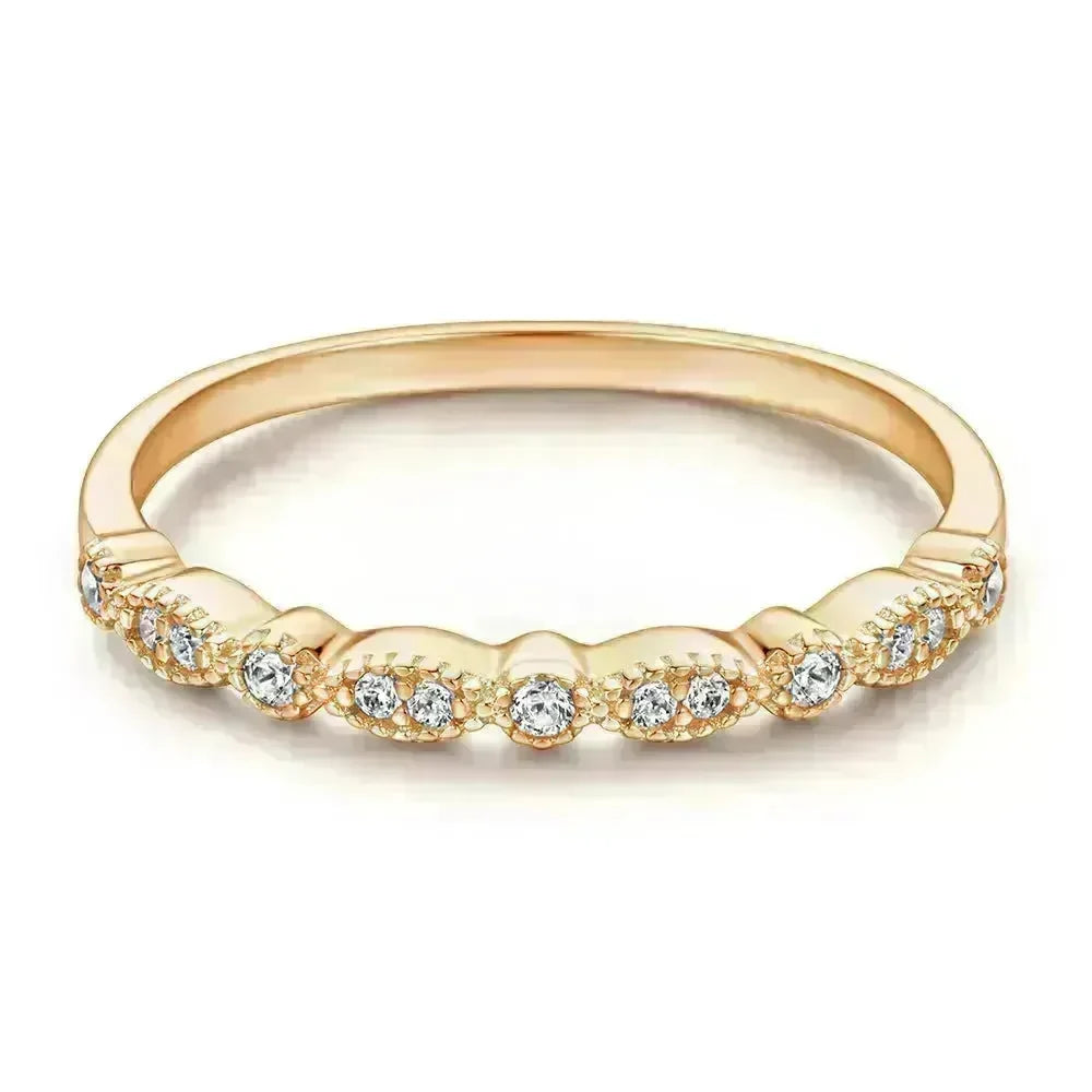 Fashion Ring Set Ladies 925 Sterling Silver Combination Wedding Ring women - EX-STOCK CANADA
