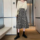 Women High waist Leopard color Midi Skirt - EX-STOCK CANADA