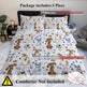 Kids' Duvet Cover Sets Animals Pastel Duvet Covers Cartoon Dogs Paws Pattern Bed Sets 3 Pieces 1 Duvet Cover And 2 Pillow Cases Cute Puppy Dogs Bedding For Kids EX-STOCK Canada 