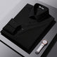 Men's Korean Style Slim Fit Business Dress Shirt – S to 5XL, 7 Colors