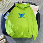 Mujeres Single Butterfly Autumn y Winter Hoole Holdie SweShirt