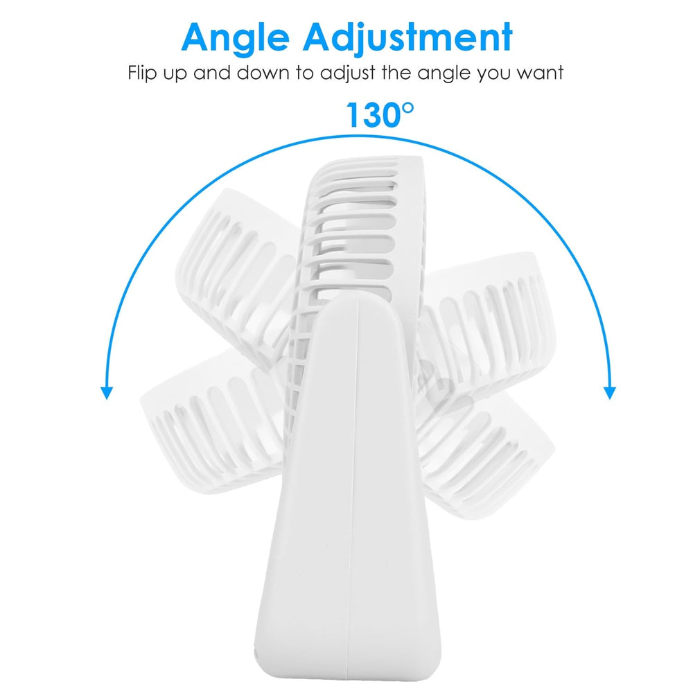 6.5in Desk Fan USB Powered 2 Speeds Table Cooling Fan Tilt Quiet Desktop Fan For Bedroom Office EX-STOCK
