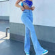 Hot Stretch Denim Pants Tight Slim Fit Bootcut Jeans For Woman - EX-STOCK CANADA