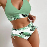 European And American High Waist Halter Bikini Women's Swimsuit