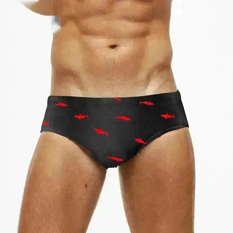 Solid Color Plus Size Swimming Trunks Briefs Shorts underwear