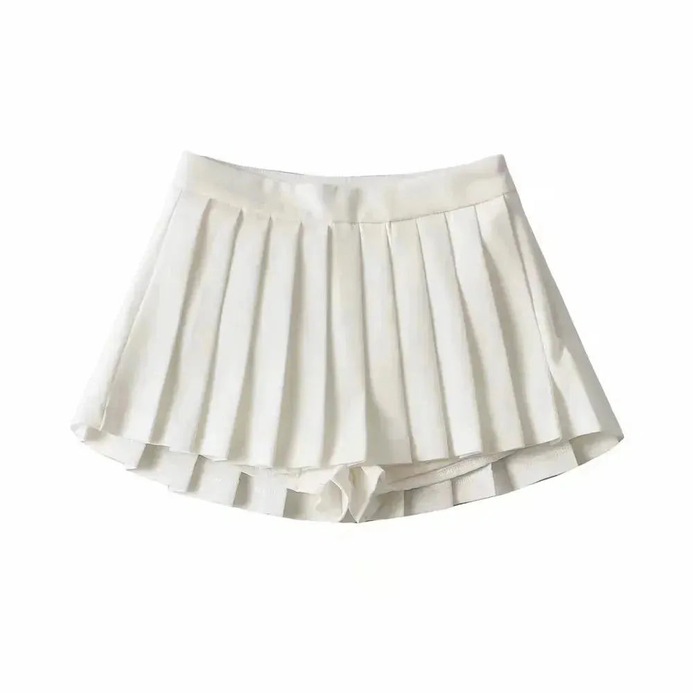 Women's High Waist A-line Mini Pleated Skirt - EX-STOCK CANADA