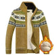 Men's Sweater Warm Velvet Sweatercoat Winter Wool Cardigan Male Casual Thicken Warm Fleece Christmas Sweater For Man - EX-STOCK CANADA