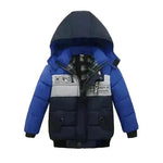 Small Medium-Sized Boys Cotton-Padded Fur Hoodie Winter Jackets for kids - EX-STOCK CANADA