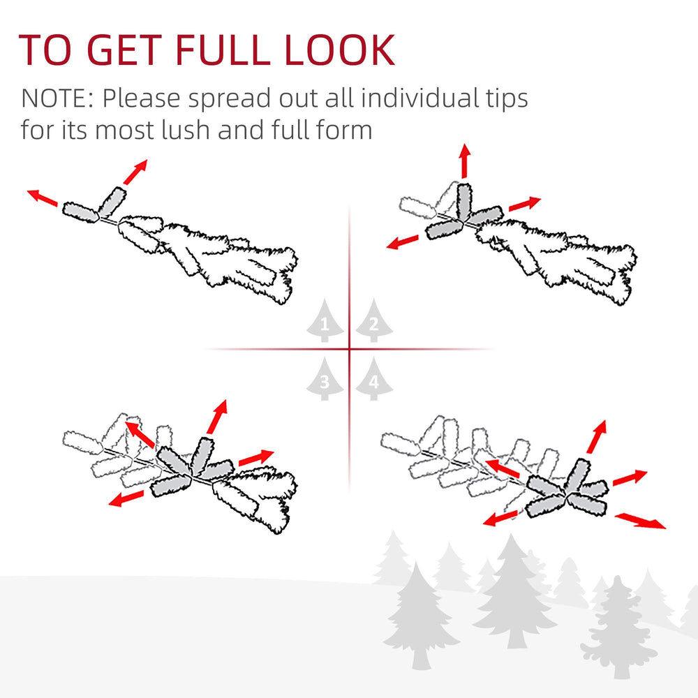 4ft Pre-Lit LED Optical Fiber Christmas Tree Artificial Seasonal Decor EX-STOCK Canada 