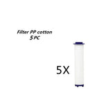 Propeller Driven Shower Head With Stop Button And Cotton Filter Turbocharged High Pressure Handheld Shower Nozzle - EX-STOCK CANADA