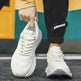 Men's Thick-soled Sports Running Shoes Casual Breathable Sneakers Lace-up Shoes - EX-STOCK CANADA