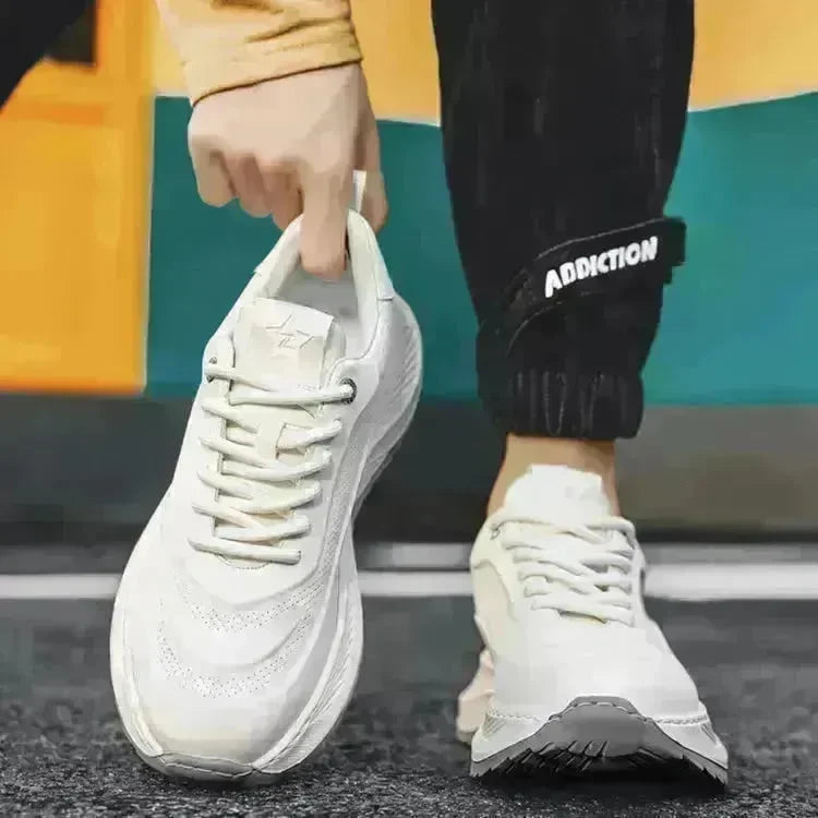 Men's Thick-soled Sports Running Shoes Casual Breathable Sneakers Lace-up Shoes - EX-STOCK CANADA