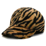 Fashion Leopard Fleece Baseball All-matching Peaked Cap - EX-STOCK CANADA