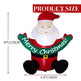 5.8FT Lighted Christmas Inflatable Decoration, Inflatable Santa Claus Holding Banner, Funny Blow Up Yard Decorations With Built-in LED Lights For Holiday Party Front Yard Lawn Garden Decor EX-STOCK Canada 
