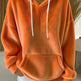 Women's Solid Color Lamb Fleece Lined Versatile Sweatshirt For Autumn And Winter EX-STOCK Canada 