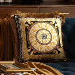 Pillow Sofa High-grade Sense Tassel Light Luxury style-gold rimmed Pillows - EX-STOCK CANADA