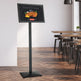 Pedestal Sign Holder, 11 X 17 Inch Vertical And Horizontal Adjustable Poster Stand, Heavy-Duty Floor Standing Sign Holder With Metal Base For Display, Advertisement, And Outdoor, Black EX-STOCK