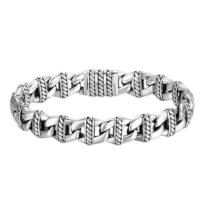 Sterling Silver Pig Nose Bracelet Thick Type Personality EX-STOCK Canada 