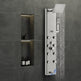 Shower Panel System, 5 Shower Modes, Digital Display Shower Panel Tower, Rainfall, 8 Massage Jets, Tub Spout, 3-Setting Handheld Shower Head 59 Hose, Stainless Steel Wall-Mounted Shower Set EX-STOCK