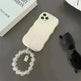 Laser Wave Silicone Phone Case Gradient Laser Stripes Bracelet Case For IPhone 14 13 12 11 Pro Max Plus Bead Chain - EX-STOCK CANADA