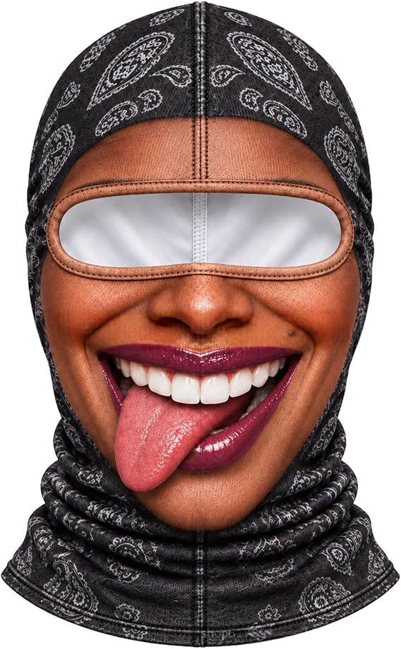 Realistic Winter Ski Face Mask Windproof Thermal Balaclava For Outdoor Sports And Parties | EX-STOCK product gallery photo 17