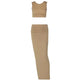 Women Tank Tops Long Skirts Party  Dresses Two Piece Matching Sets Outfit 2025 Summer Clothes  Slim Solid Color - EX-STOCK CANADA