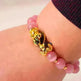 3D Gold Plated PiXiu Crystal Beaded Bracelet - EX-STOCK CANADA