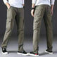 Overalls Men's Outdoor Casual Trousers Pure Cotton Straight Loose Multi-pocket Cargo Pant - EX-STOCK CANADA