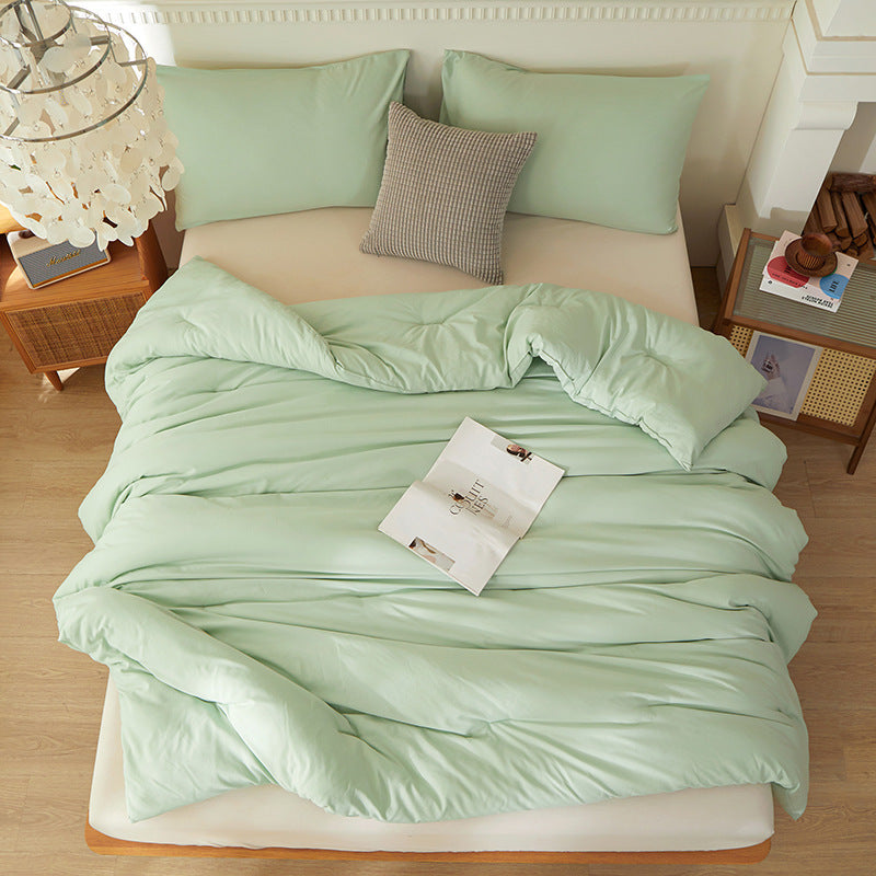 Amazon Temu Cross-border Synthetic Quilt Four Seasons Duvet Insert Washed Cotton Brushed Duvet Insert Factory Foreign Trade Wholesale EX-STOCK Canada 