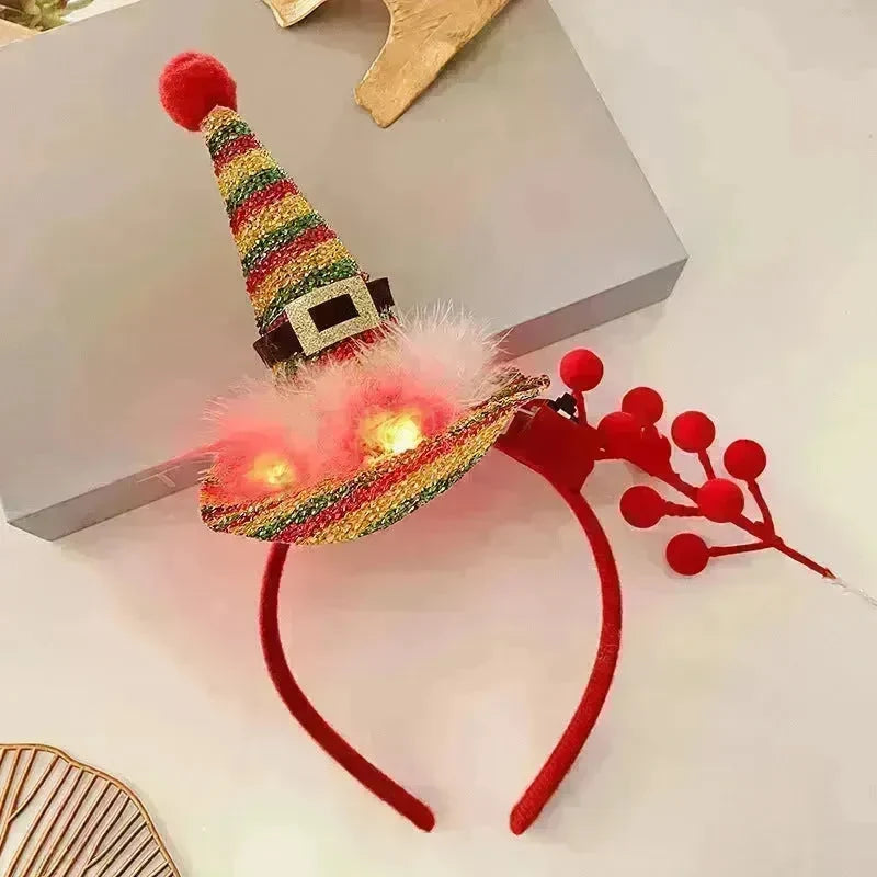 Christmas With Light Headband Snowflake Women's - EX-STOCK CANADA
